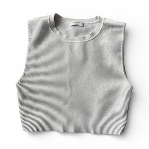 Aritzia Babaton Pia Sculpt Knit Muscle Cropped Tank in Women's Large